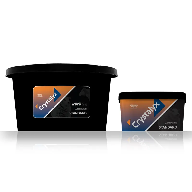 A tub of Crystalyx Standard feed lick