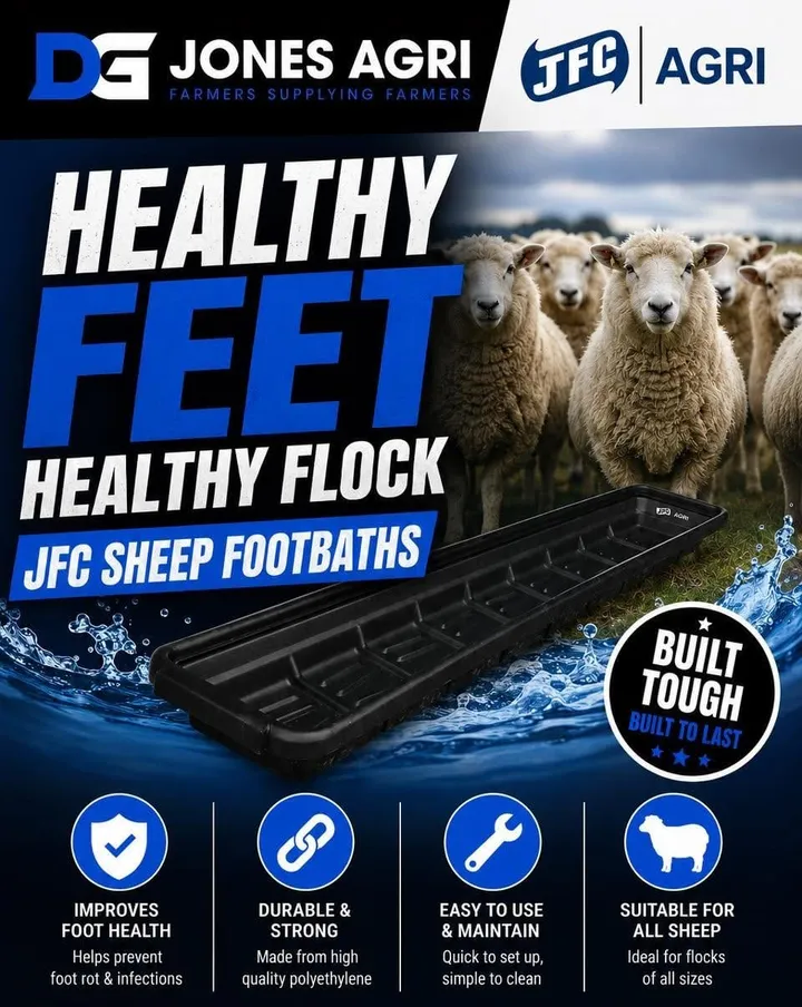 JFC Agri sheep footbath - healthy feet, healthy flock
