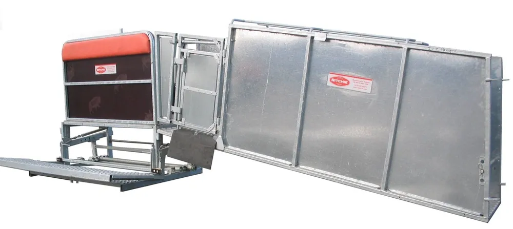 A Ritchie sheep handling and turnover system